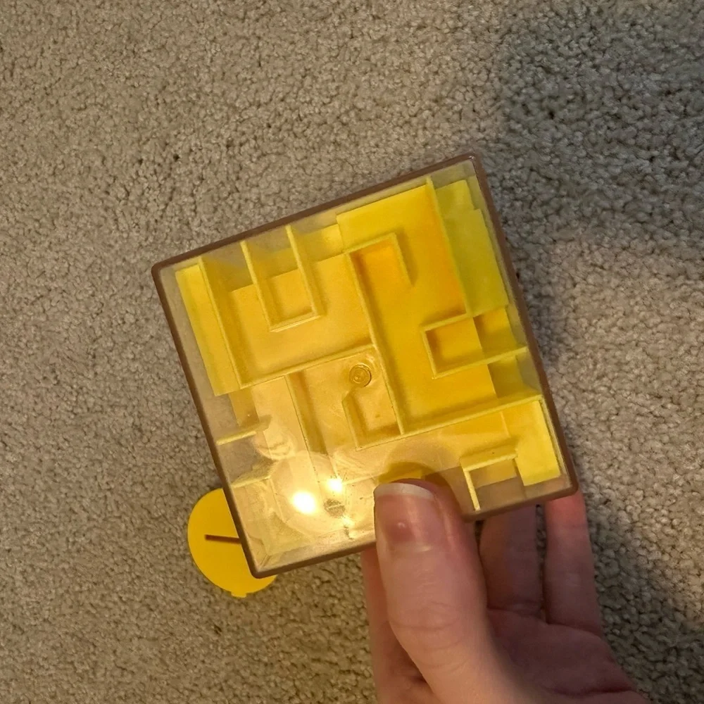 Maze Money Box - yellow